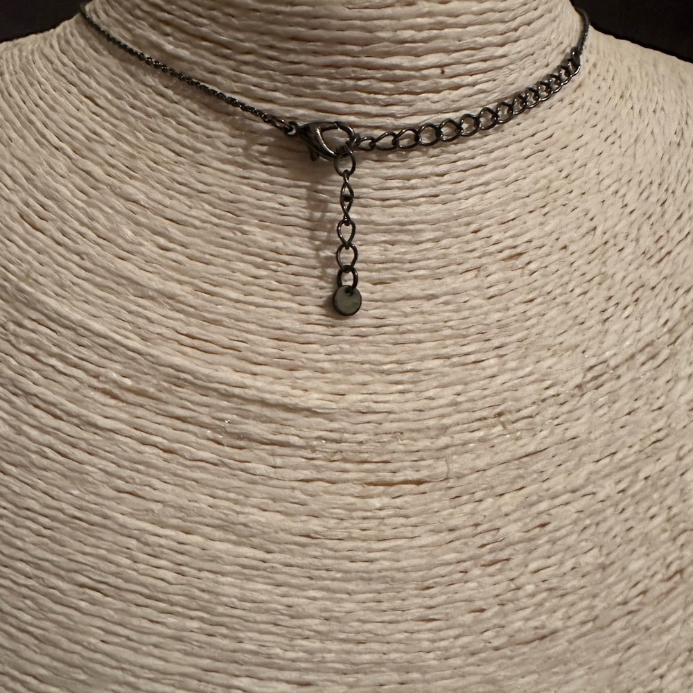 French Connection | Skull Pendant Necklace with Pearl and Flower Charms - Picture 5 of 5